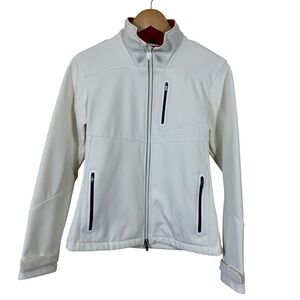 Vintage Scuderia Ferrari White Red Women's Softshell Jacket Size Medium